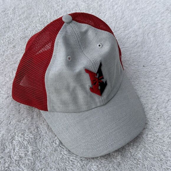 Indianapolis Indians Gray Red Mesh Trucker Hat Cap 47' Minor League Baseball - Picture 15 of 15